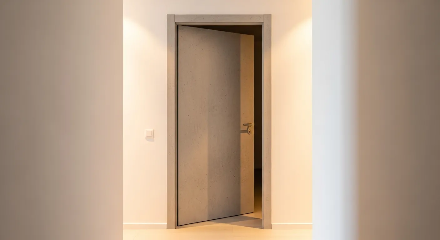 Adhésif pour porte effet béton