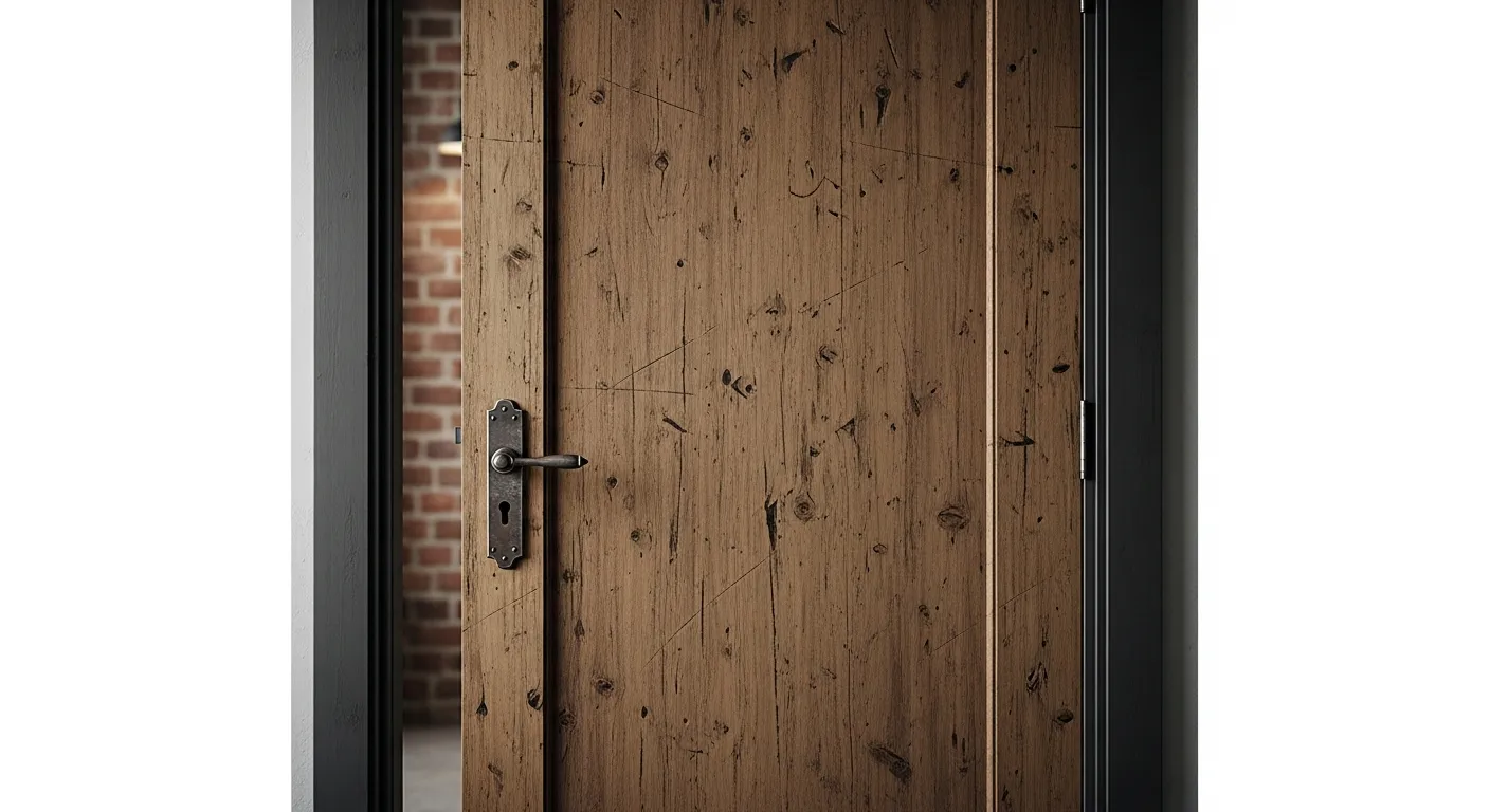 Adhésif pour porte bois vieilli et patiné