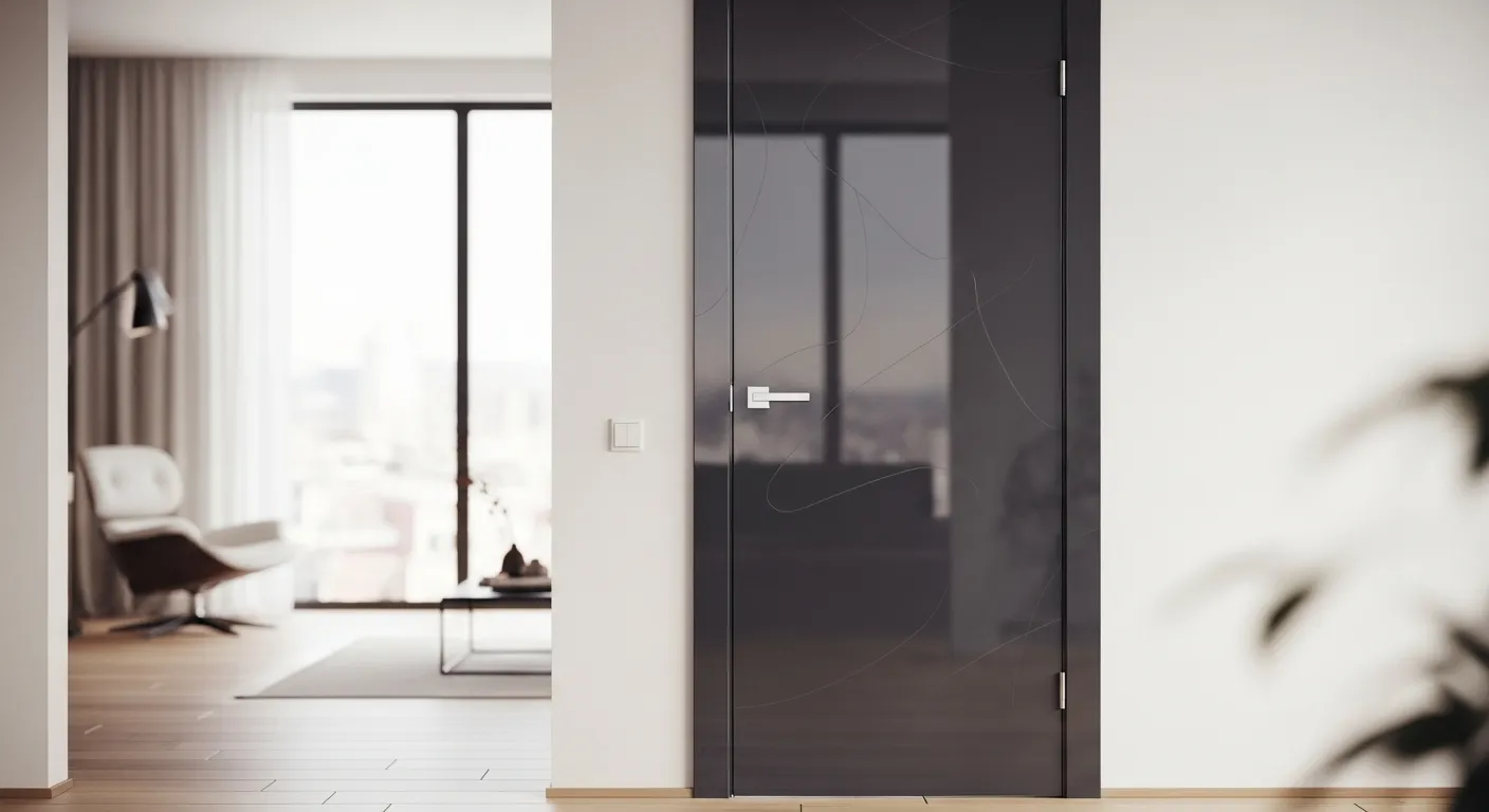 Adhésif pour porte laqué brillant et satiné