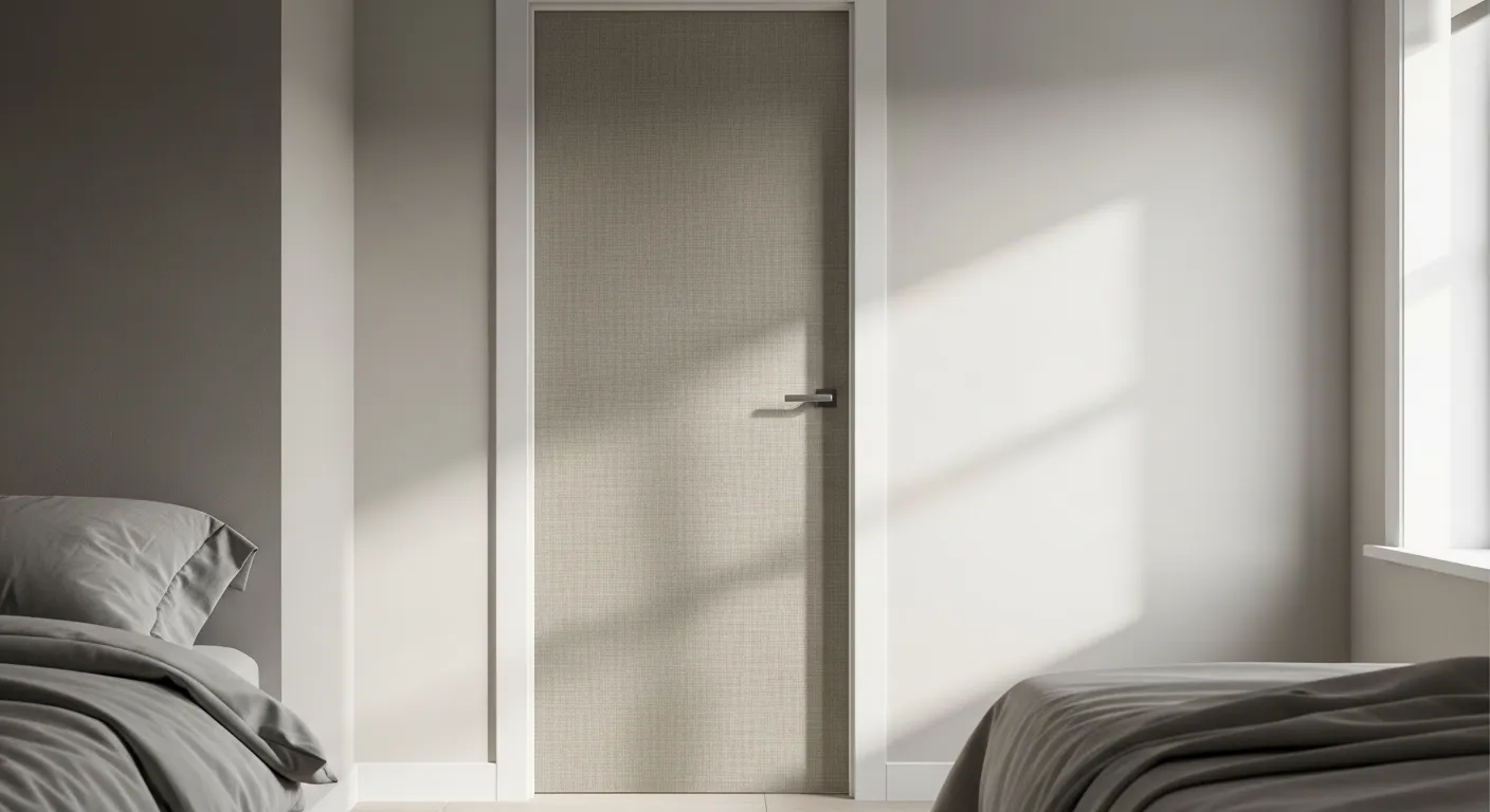 Adhésif pour porte effet tissu et lin